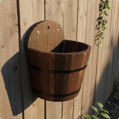 Jardinière suspendue bois - jardinière, en