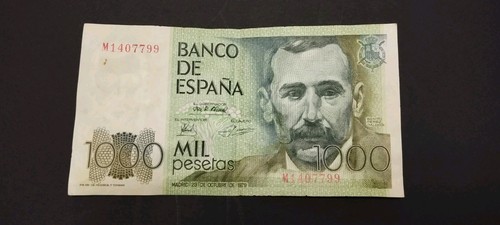 Billet 1000 pesetas - billet,