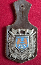 insigne de pompiers,pucelle,Sapeurs pompiers la Chapelle en Serval (28i)