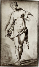 Estampe curiosa "Femme nue