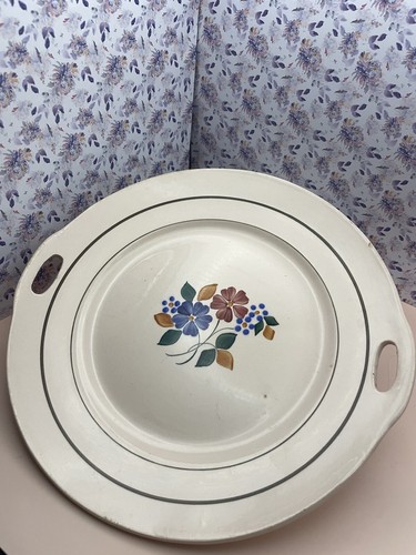 Plat amand décor lys - plat,