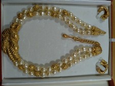 Collier Étrusque Plaque Or