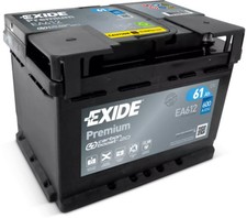 Batterie de voiture EXIDE 61Ah/600A  RENAULT CLIO 1.5 dCi (B/CB07)