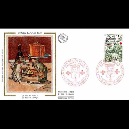 Fdc soie croix rouge - croix-rouge, 78