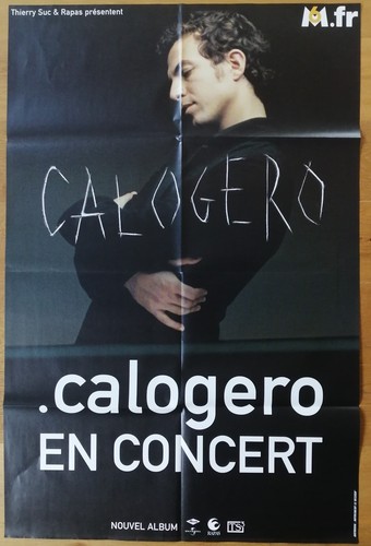 Calogero affiche concert - calogero,