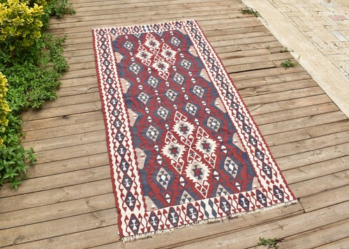 Turc kilim 3x6 tapis - 3x6, tissé