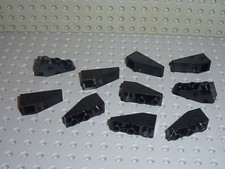10 x LEGO black Slope Brick ref 4287 / Set 10221 5590 8880 6989 5581 6971 6987..