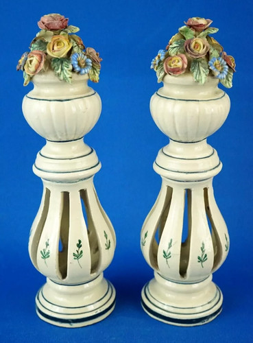 Paire vases colonnes - vases,