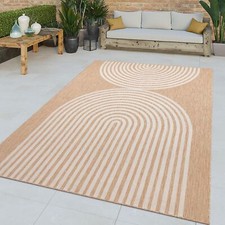 Tapis Jardin Exterieur Terrasse Cambre Cuisine Balcon Bohème Geometrique Bohème
