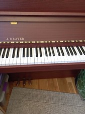 piano droit d'étude, ciré