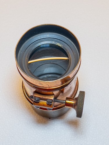Vintage lens brass portrait - lens,
