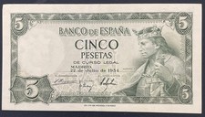 Billet Espagne - 5 Pesetas
