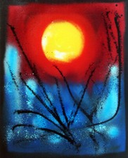 soleil rouge HAYVON signed