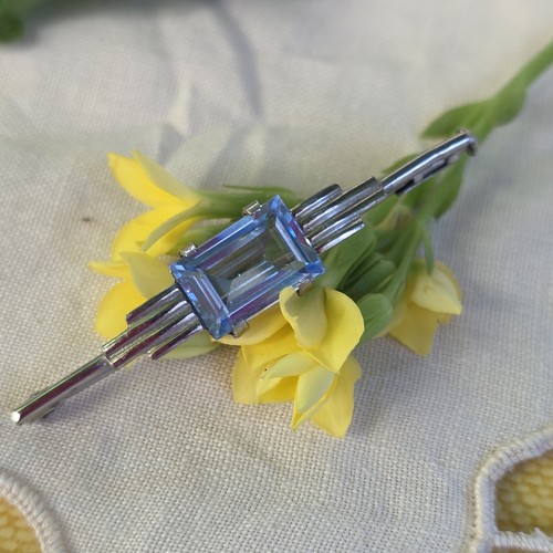 Broche barrette art déco - barrette,