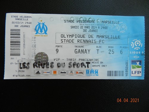 Ticket billet football - billet,