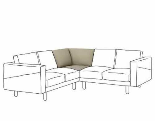 Ikea norsborg corner section - ikea,