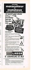 PUBLICITE ADVERTISING   1965   CADET LABOR   motoculteur & motohoue