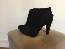 BELLES BOOTS BOTTINES COSMOPARIS DAIM  NOIR T 36