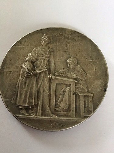 Médaille bronze argenté - médaille,