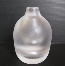 3412*  vase frosted glas göran warff royal collection kosta boda suede