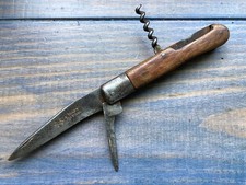 Ancien Couteau  TARRY LEVIGNE / LEZARD  3 PIECES CORNE VINTAGE KNIFE MESSER