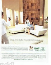 PUBLICITE ADVERTISING 046  2004  les canapés cuir Natuzzi