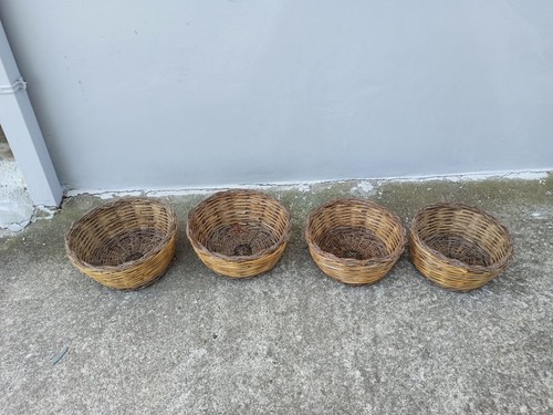 Lot paniers osier - 4, de