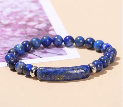 Bracelet perles lapis - perles,