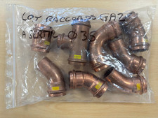 Lot de 8 raccords gaz cuivre