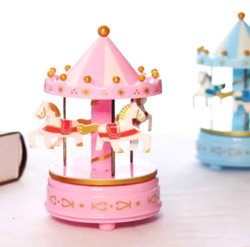 Boîte musique carrousel - boîte, à