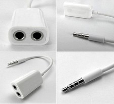Cable separateur doubleur audio jack 3,5 mm splitter adapter MP3 iphone ipod...