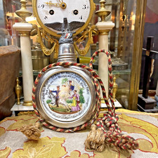 militaire ancienne gourde allemande porcelaine peinte ww1 Militärgourd