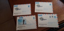 4 Enveloppes URSS pré-affranchies pré-timbrées 1988 stamps USSR timbres stamps