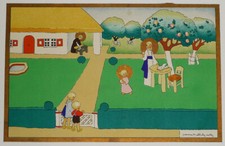 Illustration pieuse de Jeanne