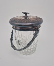 Gallia Christofle. Pot À Biscuits Art Nouveau Décor Violettes