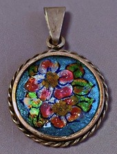 Magnifique Pendentif En Émaux