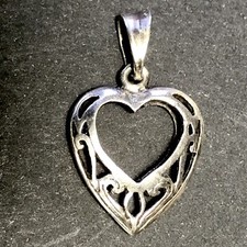 Pendentif En Argent Ajouré