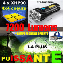 Lampe Torche Militaire Poche LED Rechargeable Sécurité Police Camping Rando Moto