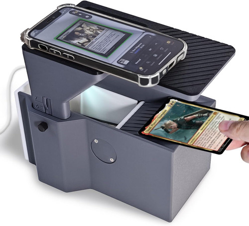 Mtg card scanner stand - card,