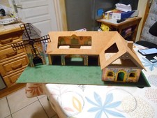 vintage grande ferme bois carton STARLUX idem Dépreux ou la hotte du jouet