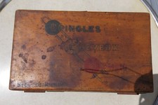ANCIENNE BOITE EN BOIS PUBLICITAIRE EPINGLES A CHEVEUX BOHIN COIFFEUR