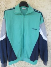 Veste ADIDAS LASER vintage 1986 VENTEX France tracktop giacca vert jacket 180 L