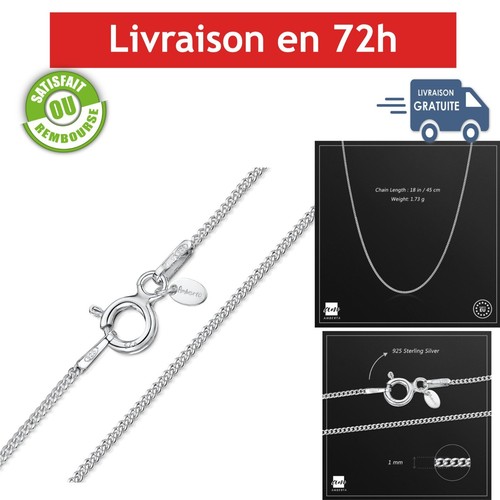 Collier chaîne gourmette - collier,