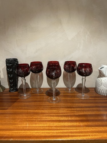 Lot verres vin rouge - 6,