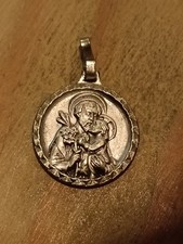 Médaille Religieuse Ancienne St Joseph Vierge Marie Enfant Jésus Famille 