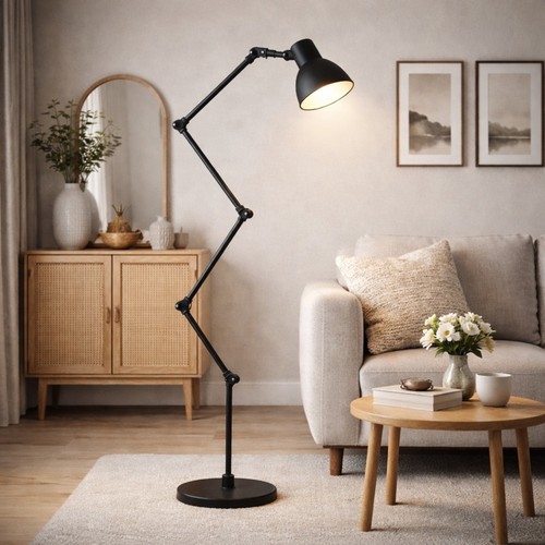 Lampadaire design industriel