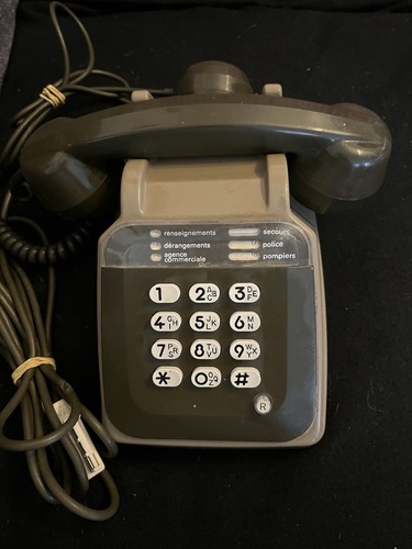 Ancien téléphone maron - téléphone,