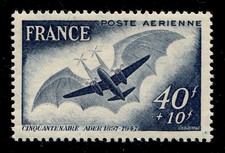 FRANCE - Poste aérienne n° 23 neuf** - 50 ans du 1er vol de l'avion d'Ader