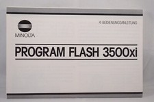 Brochure/Mode d’emploi/Notice en Allemand/German - MINOLTA Program Flash 3500XI