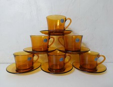 6 tasses et soucoupes Duralex